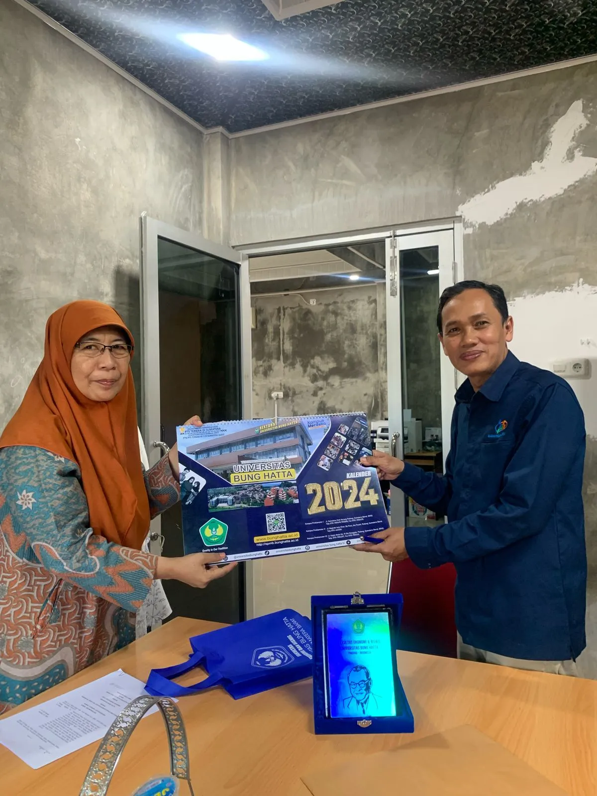 Memorandum of Understanding (MoU) between the Development Economics Study Program Faculty of Economics and Business  Bung Hatta University and the Central Statistics Agency of Agam Regency