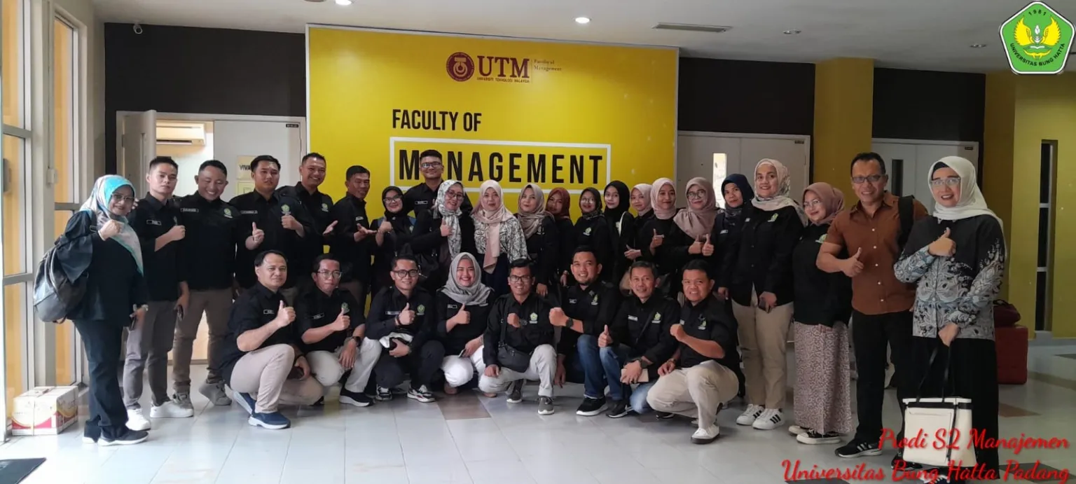 The Undergraduate and Master's Management Study Programs of the Faculty of Economics and Business Bung Hatta University visited the University of Technology Malaysia (UTM)