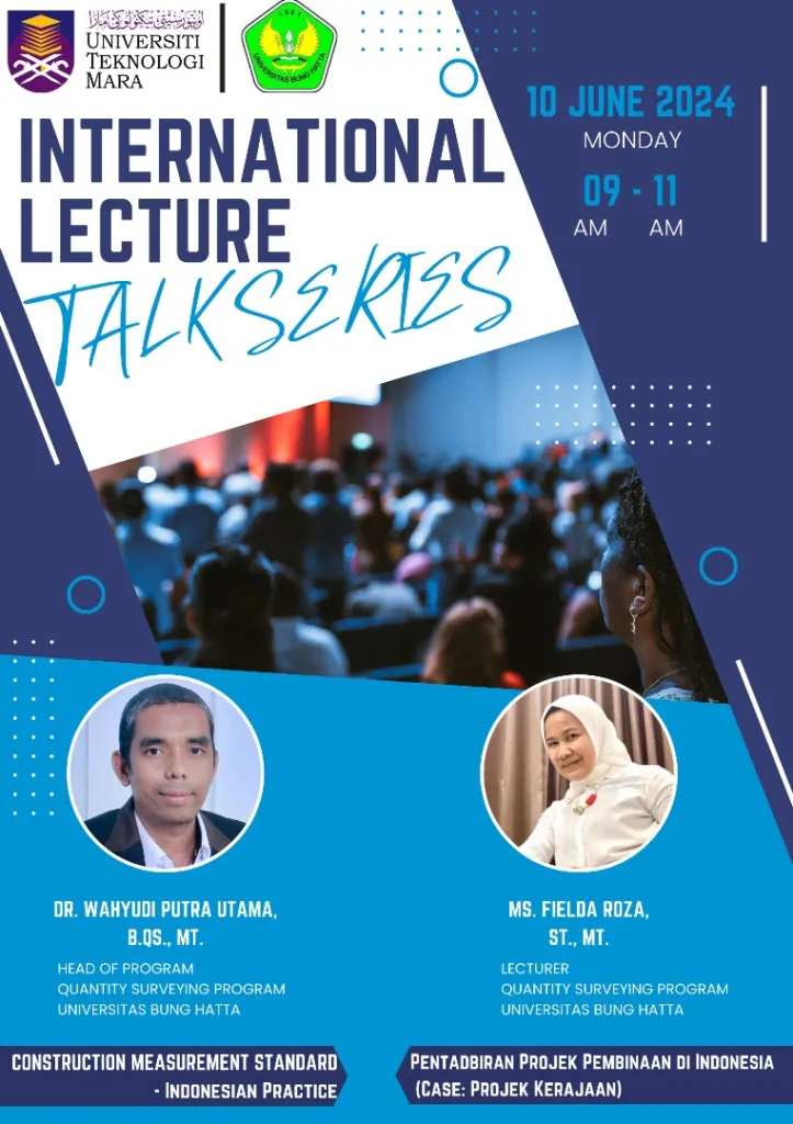 Lecturers from Construction Economic Engineering, Universitas Bung Hatta, Teach at UiTM Perak, Malaysia