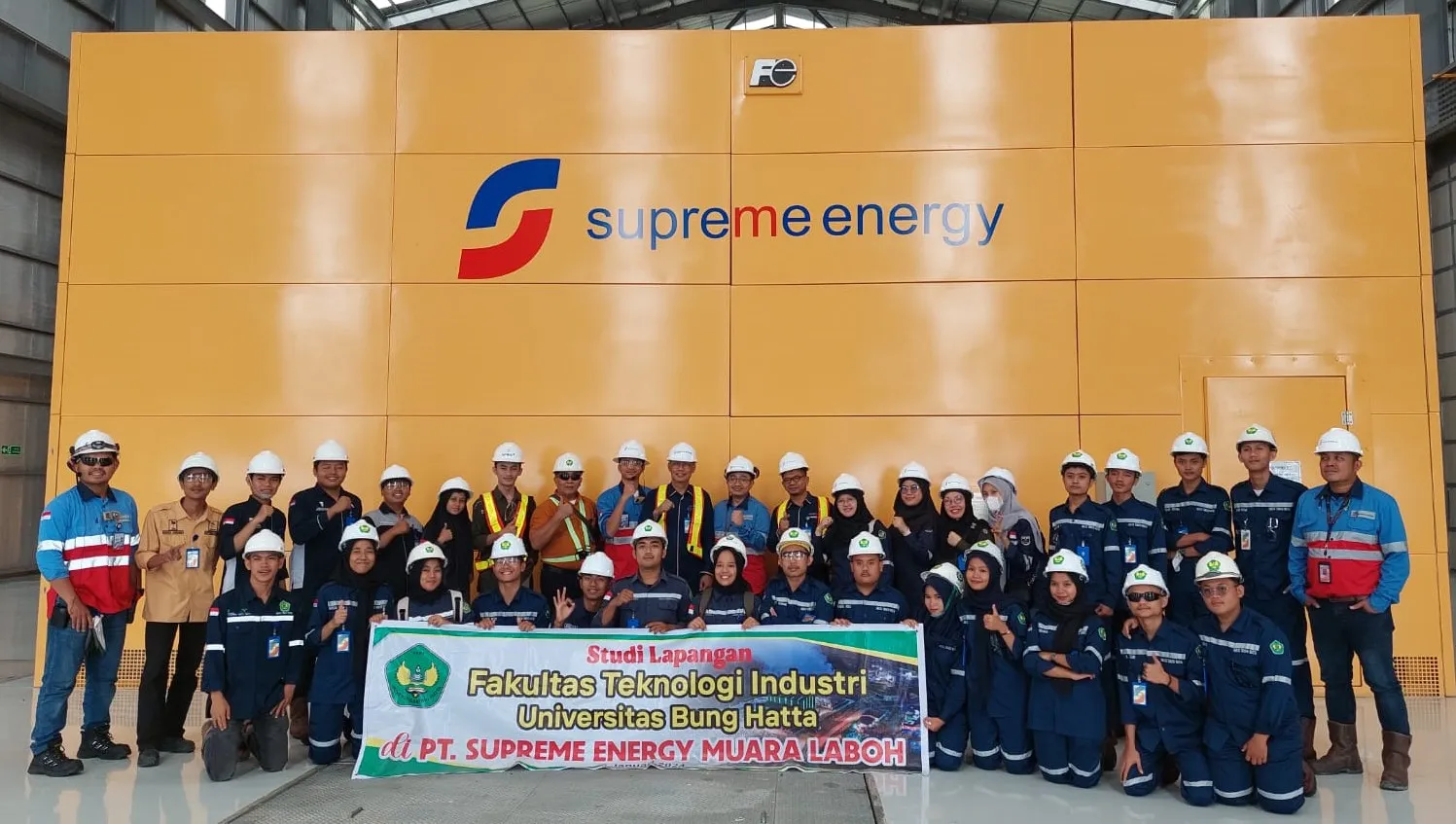 To Enhance Competence, Renewable Energy Engineering Technology Students from the Faculty of Technology and Bung Hatta University (FTI) Undertook a Field Study at PT. Supreme Energi Muara Labuh