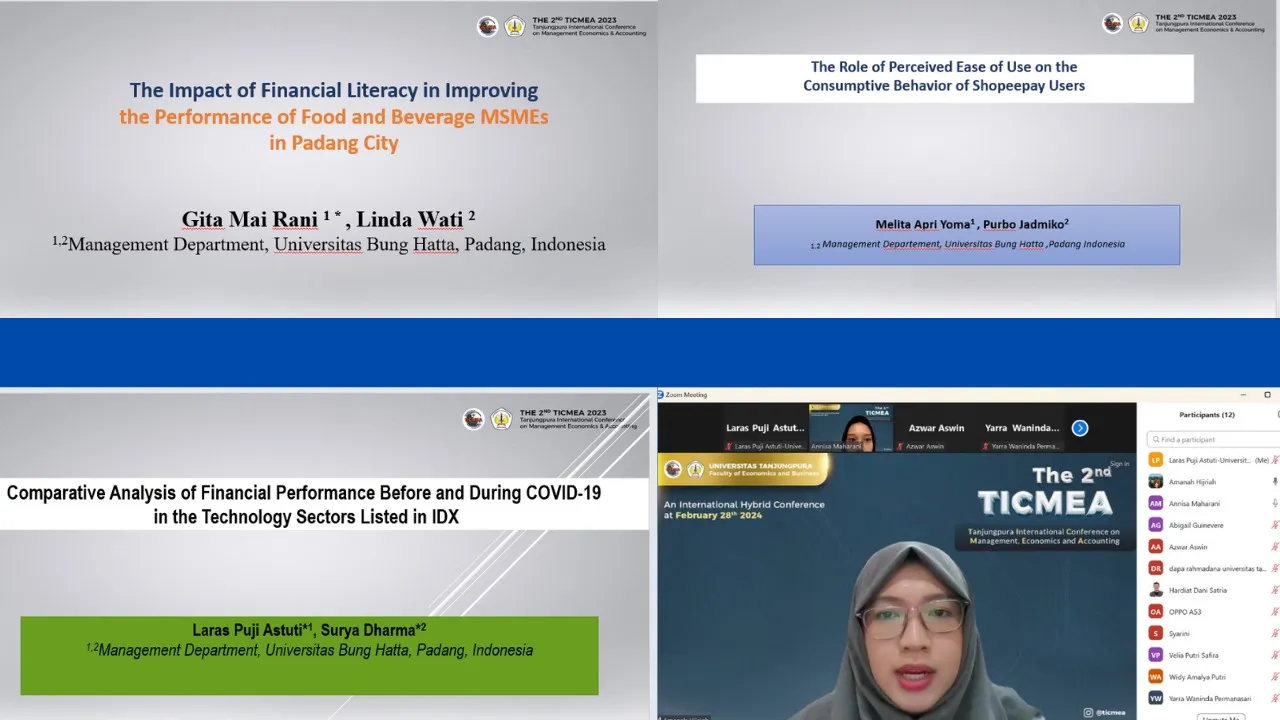 Bung Hatta University Management Students Present Research Results at the 2023 TICMEA International Conference