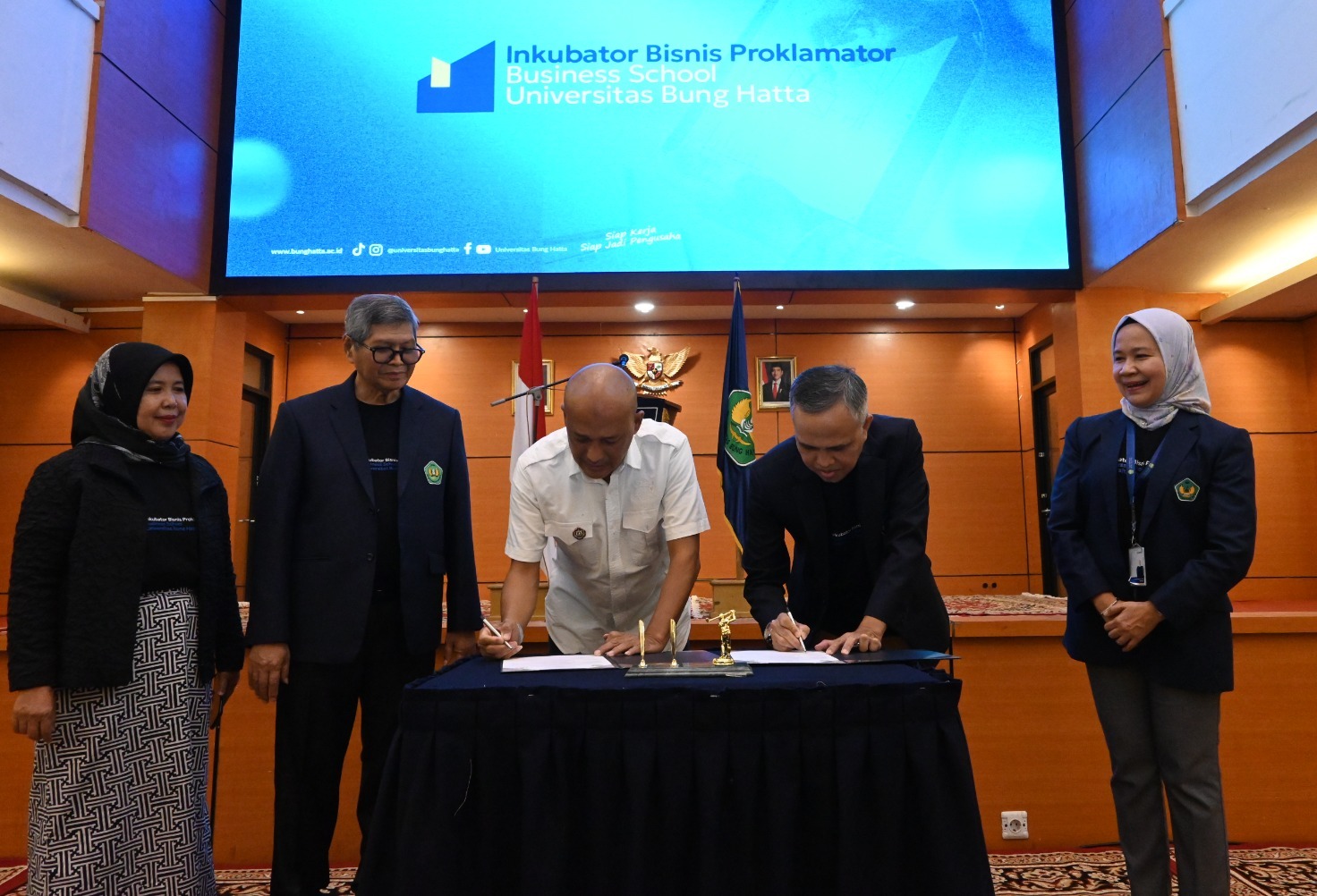 Inkubator Bisnis Proklamator and KADIN West Sumatra Strengthen Entrepreneurship Collaboration at Universitas Bung Hatta