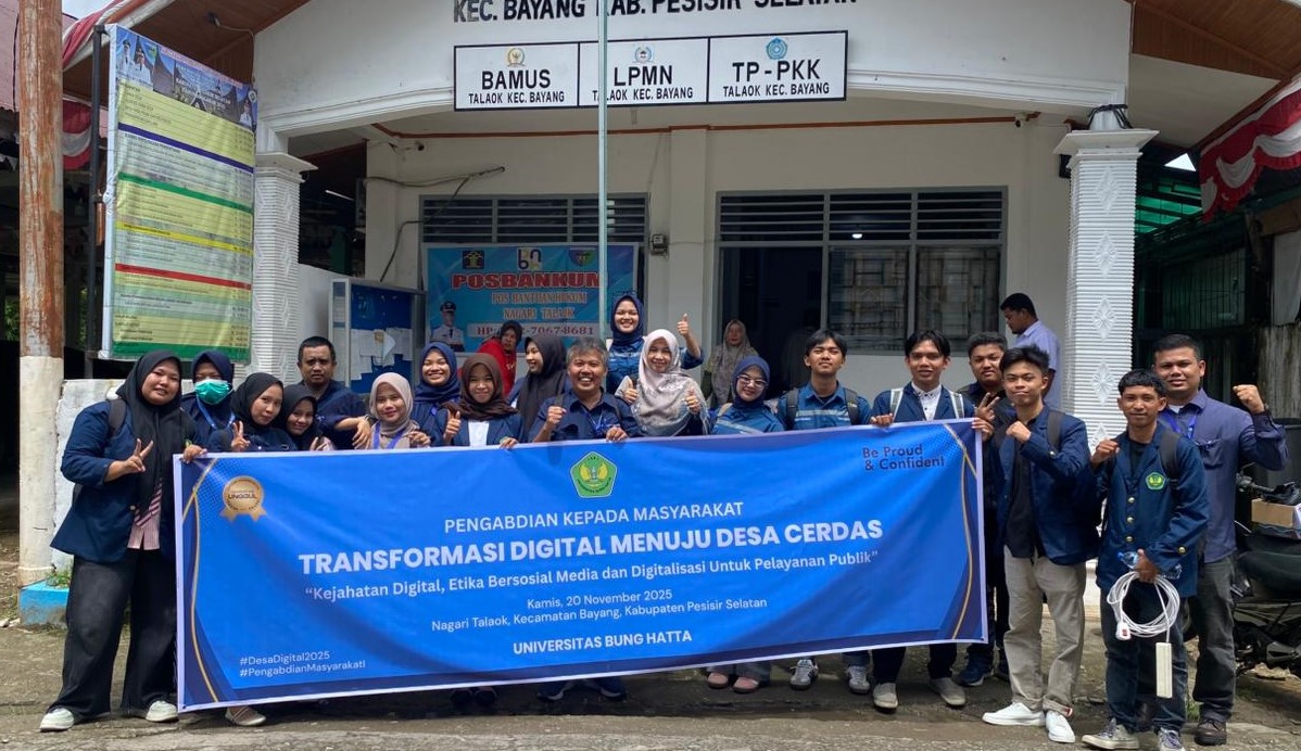 Digital Transformation in Nagari Talaok Reflects Universitas Bung Hatta’s Community Service Program Supporting the "Kampus Berdampak"