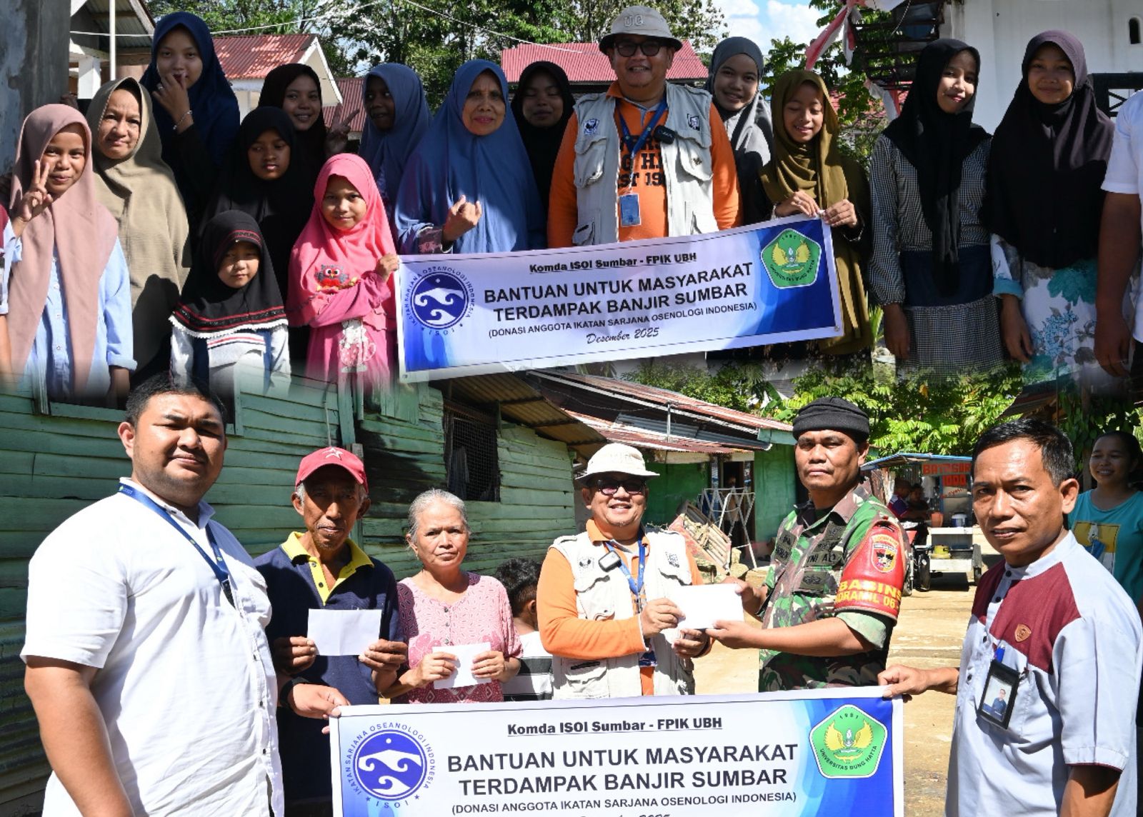 ISOI and FPIK Universitas Bung Hatta Deliver Humanitarian Aid and Advance Post-Disaster Coastal Research