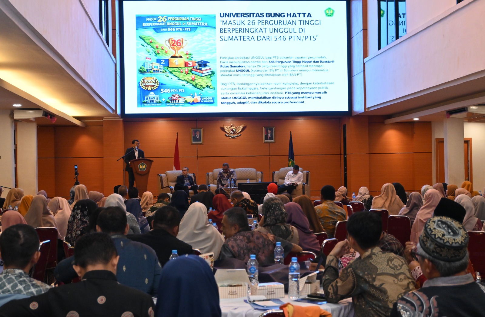 Hundreds of School Principals Attend Higher Education Readiness Seminar at Universitas Bung Hatta
